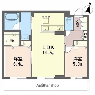 アイビー倉敷 C棟【1階】の間取り