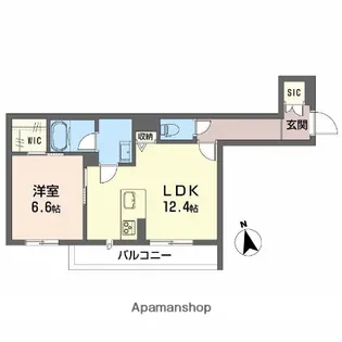 シャーメゾン カームヴィラ【3階】の間取り