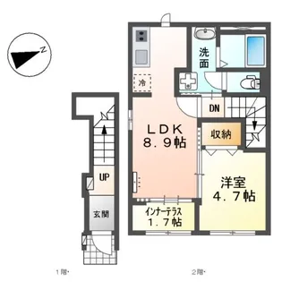 仮)スターテラスⅡ 福田町古新田【2階】の間取り