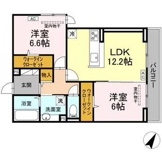 フラネーヴェ【2階】の間取り