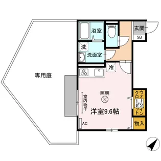 ユースレジデンス【1階】の間取り