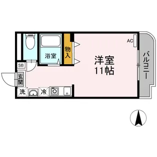 マンションフレンド【201号室】の間取り
