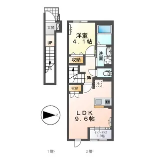 仮)スターテラス南畝【202号室】の間取り