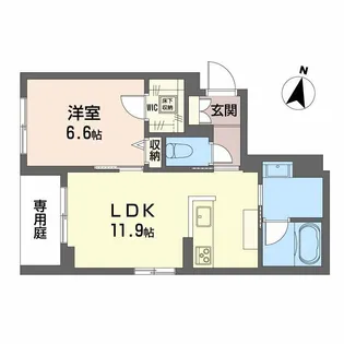 アイビー【1階】の間取り