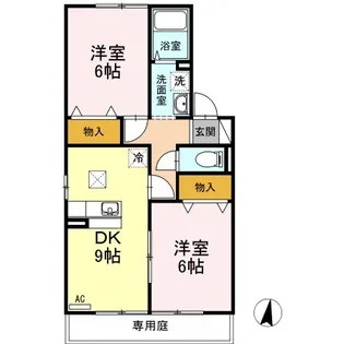 エルパティオ B棟【1階】の間取り