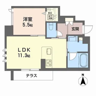 アイ ヴィラ【1階】の間取り