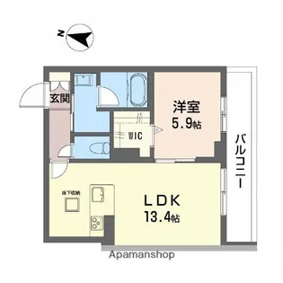 竹仲屋【1階】の間取り