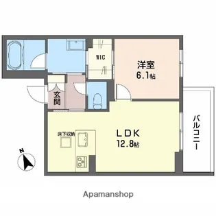 ネオブランコート【1階】の間取り
