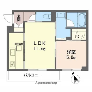 ネオブランコート【1階】の間取り