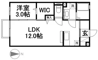 ルナール【1階】の間取り