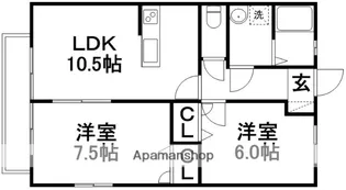 パインツリーC【2階】の間取り
