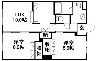 アイリス ガーデン【1階】の間取り