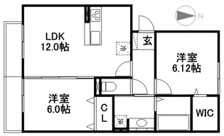サンヴィオレ C棟【3階】の間取り