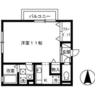 第5関ニューバリヤ【105号室】の間取り