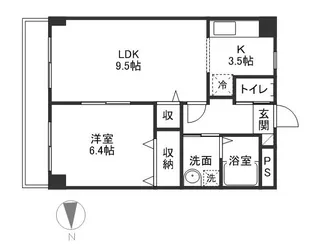 エスポワール大安寺【3階】の間取り