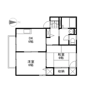 メゾン・フルール A棟【1階】の間取り