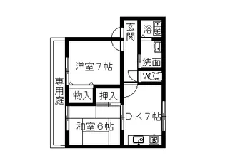 サンハイム撫川 A棟【1階】の間取り