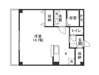 Y’S ビル【201号室】の間取り