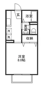 フローラル・コート【1階】の間取り
