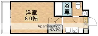 ルマンジュ津高【206号室】の間取り