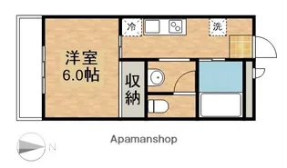 ジーニアス21【205号室】の間取り