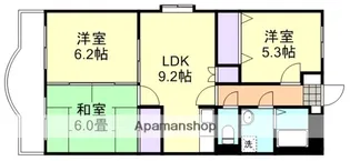 ファミーユK・A・Y【3階】の間取り