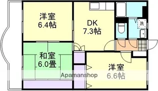 モンルポ【3階】の間取り