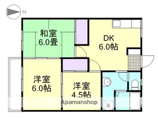 コーポ妙【1階】の間取り