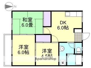 コーポ妙【2階】の間取り