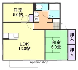 フレグランス水江 Ⅱ棟【2階】の間取り