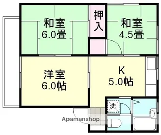 コーポ岸本A棟【2階】の間取り