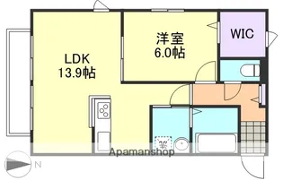 ウィステリアⅠ【2階】の間取り