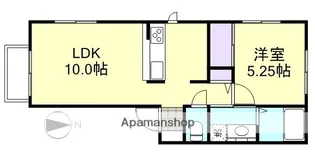 カンパーニャ・ワンC【2階】の間取り
