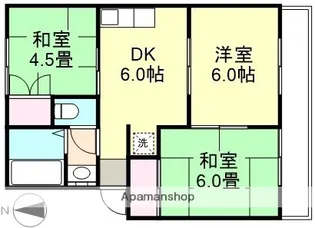 岡山県倉敷市玉島2丁目【アパート】の間取り