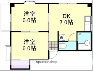 浦田コーポ【1階】の間取り