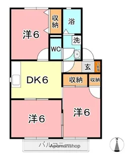 プリムローズ倉敷 B【2階】の間取り