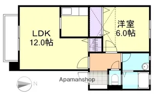 ミーテレーテ中島 Ⅱ棟【2階】の間取り