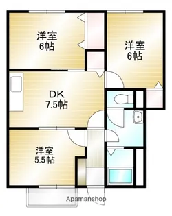 サンシャイン A棟【1階】の間取り