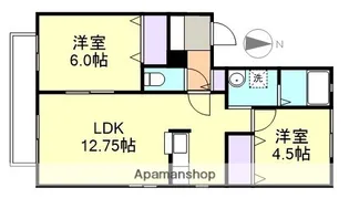 トゥール・トローB【1階】の間取り