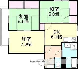 プロムナード E棟【2階】の間取り