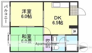 エスポワール都ⅠB【2階】の間取り