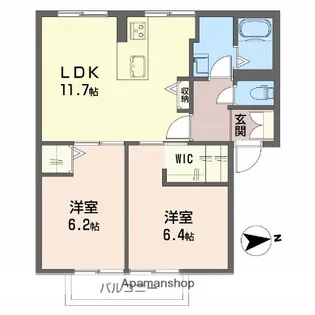 エトアール板谷 A棟【1階】の間取り