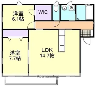 グリーンサム【2階】の間取り