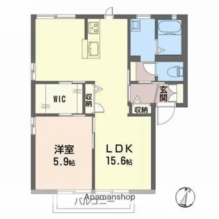 ノースヴェレッジⅢ A棟【1階】の間取り