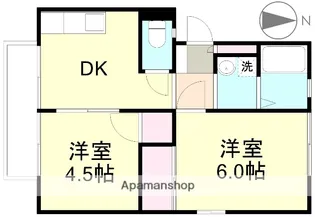 マンション西岡B棟【2階】の間取り