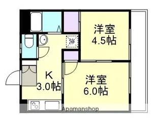 ガーディニアシティⅠ【3階】の間取り