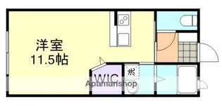 プレイン・パイン A【1階】の間取り