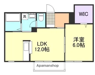 ハピネス中畝 A棟【1階】の間取り