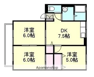 シティハイム早島 A棟【2階】の間取り
