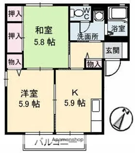 SUN PARK【2階】の間取り
